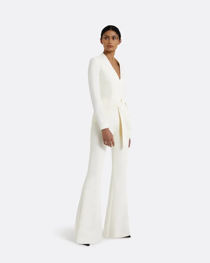 Women Safiyaa Halluana Ivory Trousers Ivory Trousers