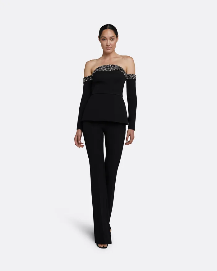 Women Safiyaa Roisin Black Top Black Tops