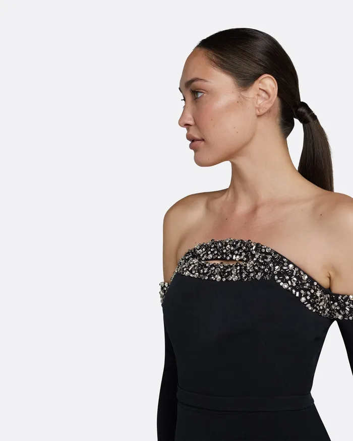 Women Safiyaa Roisin Black Top Black Tops