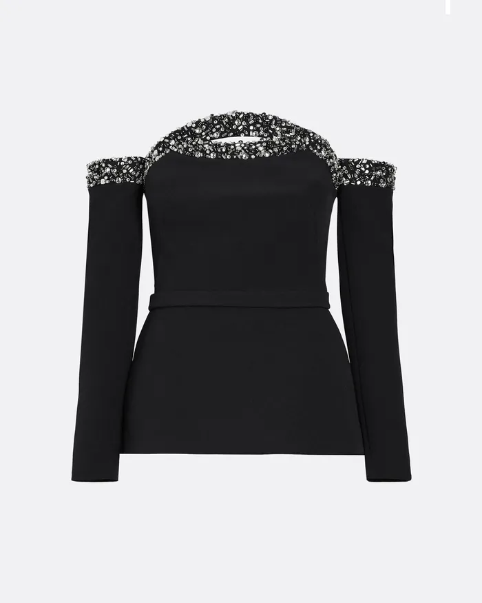 Women Safiyaa Roisin Black Top Black Tops