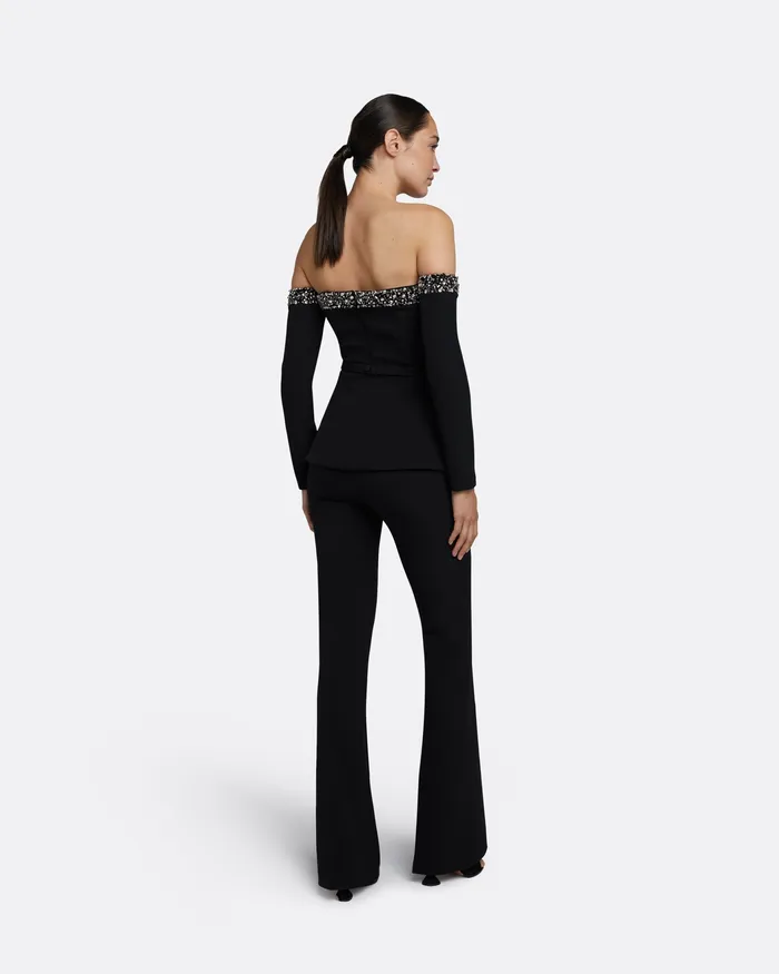 Women Safiyaa Roisin Black Top Black Tops