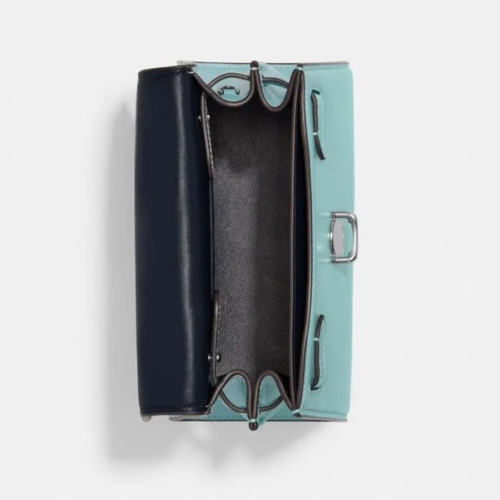 Women Sammy Top Handle 21 Silverfaded Blue Coach Crossbody Bags