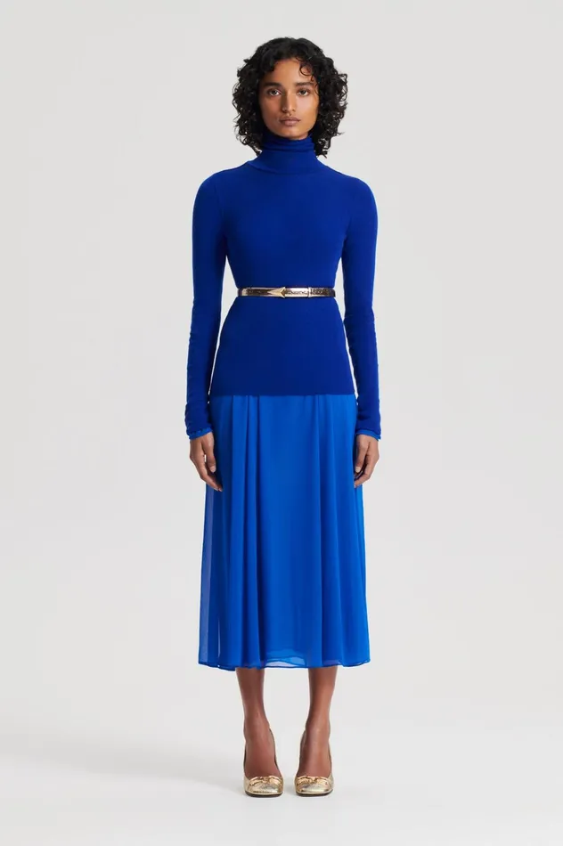 Women Scanlan Theodore Babywool BABYWOOL POLO Cobalt