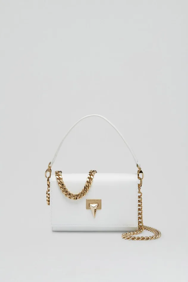 Women Scanlan Theodore Bags TRIANGLE CHAIN BAG White Women Scanlan Theodore Bags TRIANGLE CHAIN BAG White