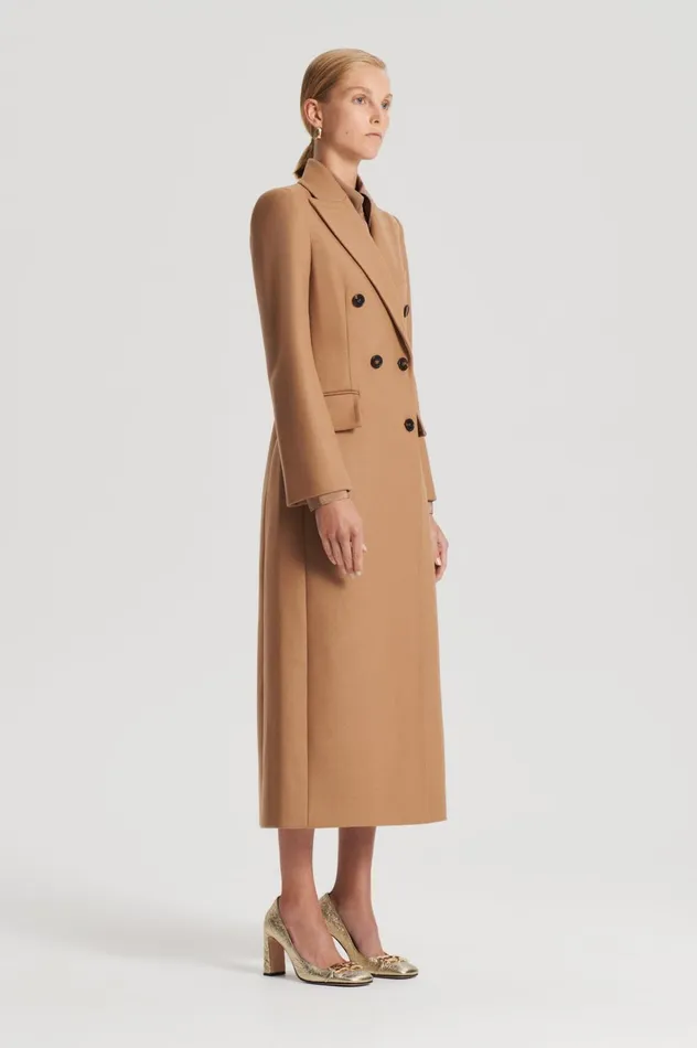 Women Scanlan Theodore Coats TAILORED COAT Camel Women Scanlan Theodore Coats TAILORED COAT Camel