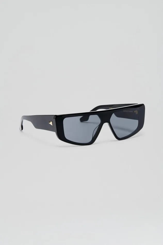 Women Scanlan Theodore Eyewear ST FLAT TOP II SUNGLASSES Black Women Scanlan Theodore Eyewear ST FLAT TOP II SUNGLASSES Black