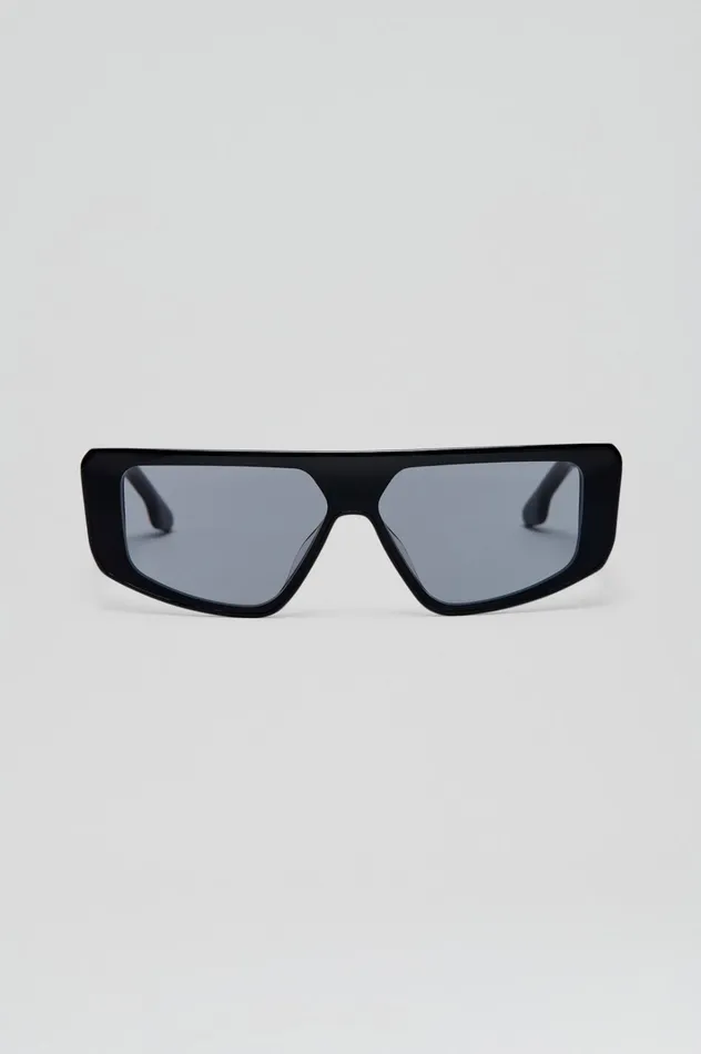 Women Scanlan Theodore Eyewear ST FLAT TOP II SUNGLASSES Black Women Scanlan Theodore Eyewear ST FLAT TOP II SUNGLASSES Black