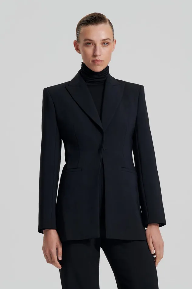 Women Scanlan Theodore Jackets TAILORED JACKET Black Women Scanlan Theodore Jackets TAILORED JACKET Black