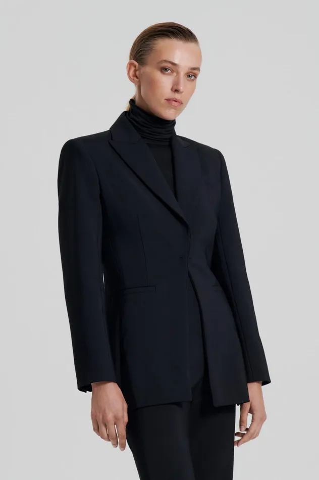 Women Scanlan Theodore Jackets TAILORED JACKET Black Women Scanlan Theodore Jackets TAILORED JACKET Black