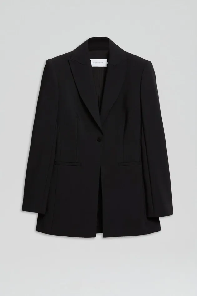 Women Scanlan Theodore Jackets TAILORED JACKET Black Women Scanlan Theodore Jackets TAILORED JACKET Black