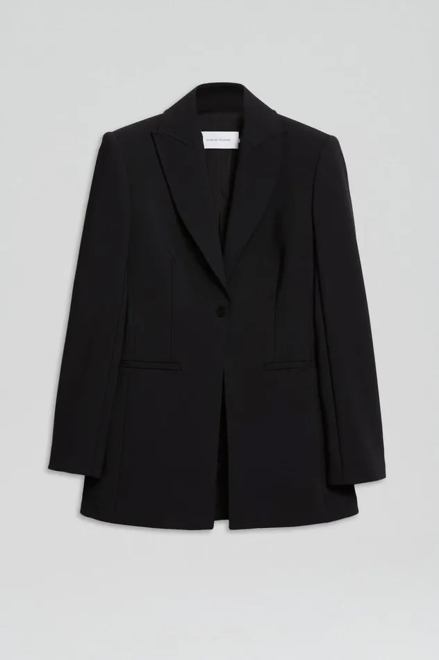 Women Scanlan Theodore Jackets TAILORED JACKET Black Women Scanlan Theodore Jackets TAILORED JACKET Black