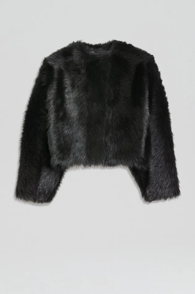 Women Scanlan Theodore Jackets TOSCANA COCOON JACKET Black Women Scanlan Theodore Jackets TOSCANA COCOON JACKET Black