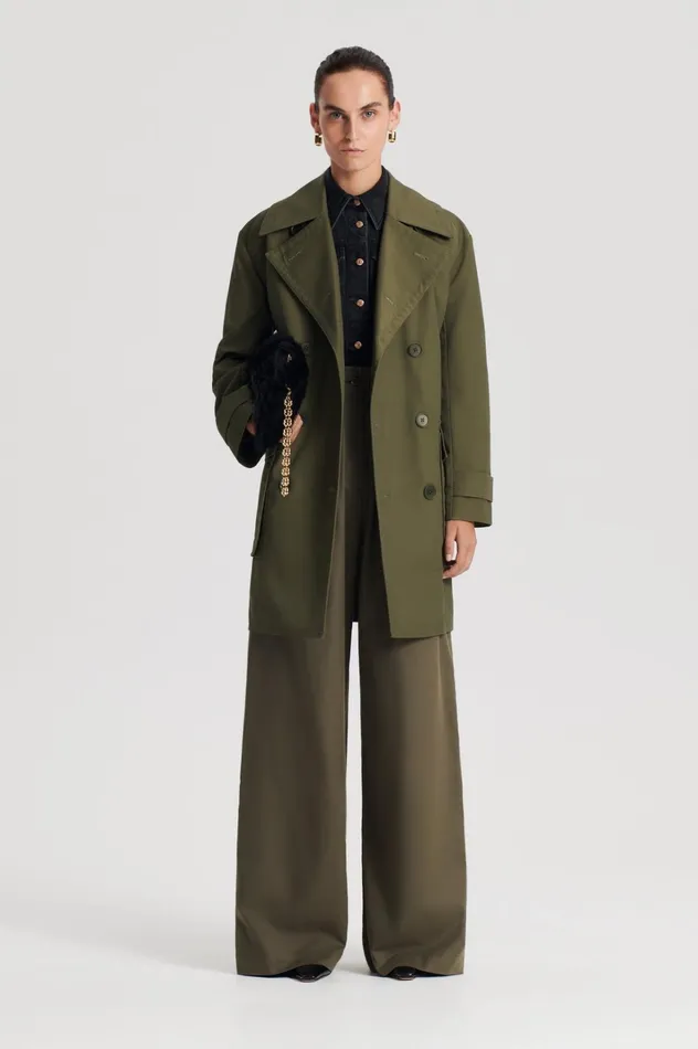 Women Scanlan Theodore Jackets TRENCH COAT Jungle