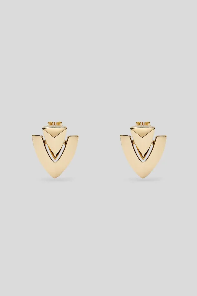Women Scanlan Theodore Jewelry TRIANGLE SWING EARRINGS Lightgold Women Scanlan Theodore Jewelry TRIANGLE SWING EARRINGS Lightgold