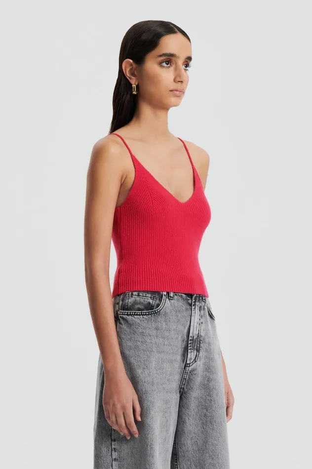 Women Scanlan Theodore Knitwear CASHMERE CAMISOLE Rosa Women Scanlan Theodore Knitwear CASHMERE CAMISOLE Rosa