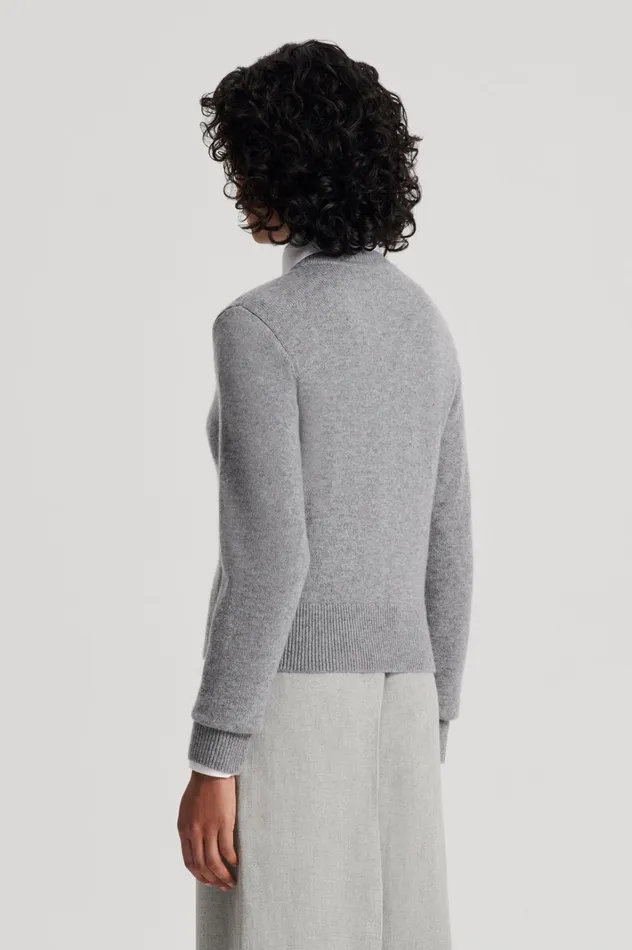 Women Scanlan Theodore Knitwear CASHMERE CARDIGAN Greymelange Women Scanlan Theodore Knitwear CASHMERE CARDIGAN Greymelange