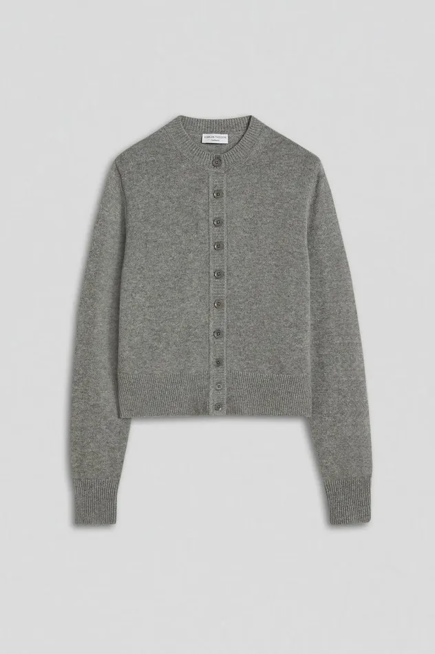 Women Scanlan Theodore Knitwear CASHMERE CARDIGAN Greymelange Women Scanlan Theodore Knitwear CASHMERE CARDIGAN Greymelange