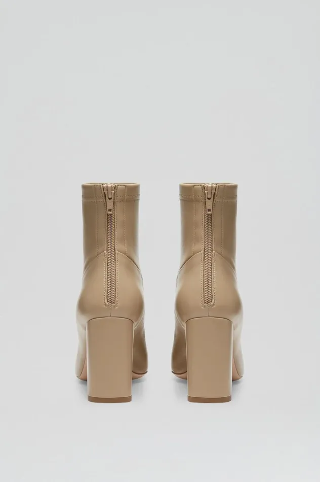 Women Scanlan Theodore Leather STRETCH ANKLE BOOT 85 Nude Women Scanlan Theodore Leather STRETCH ANKLE BOOT 85 Nude