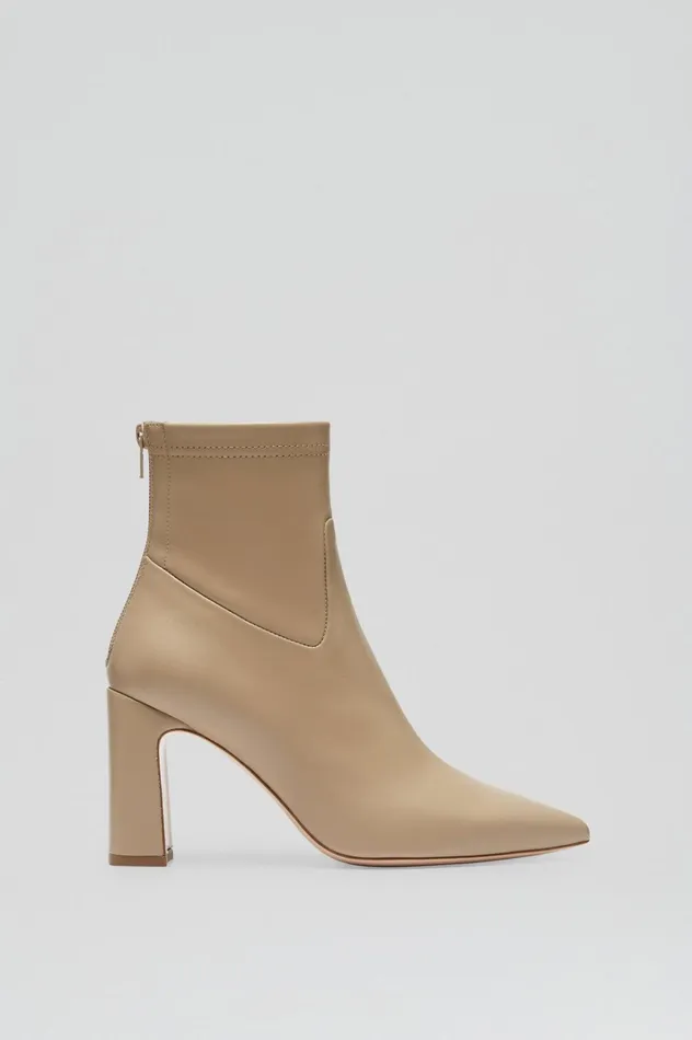 Women Scanlan Theodore Leather STRETCH ANKLE BOOT 85 Nude Women Scanlan Theodore Leather STRETCH ANKLE BOOT 85 Nude