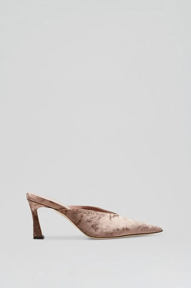 Women Scanlan Theodore Shoes VELVET MULE 75 Mink Women Scanlan Theodore Shoes VELVET MULE 75 Mink