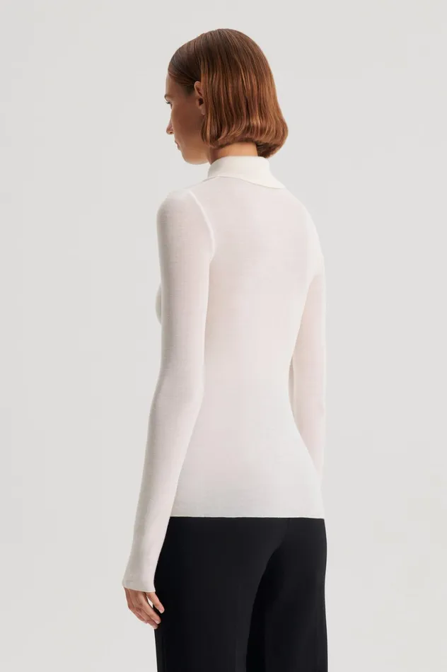 Women Scanlan Theodore Tops BABYWOOL CARDIGAN Ivory Women Scanlan Theodore Tops BABYWOOL CARDIGAN Ivory