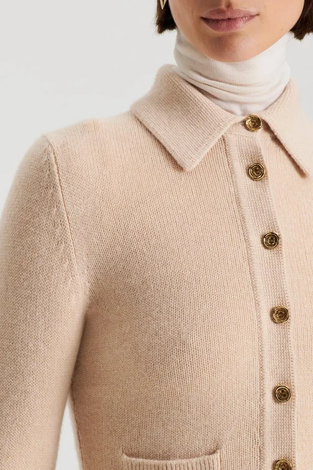 Women Scanlan Theodore Tops CASHMERE SHIRT Oat Women Scanlan Theodore Tops CASHMERE SHIRT Oat