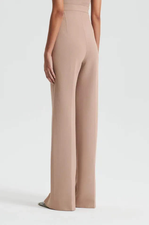 Women Scanlan Theodore Trousers CREPE KNIT TROUSER Oat Women Scanlan Theodore Trousers CREPE KNIT TROUSER Oat