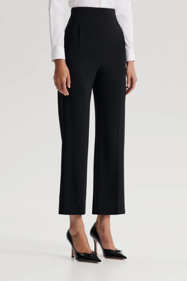 Women Scanlan Theodore Trousers TAILORED CROP HIGH WAIST TROUSER Black Women Scanlan Theodore Trousers TAILORED CROP HIGH WAIST TROUSER Black