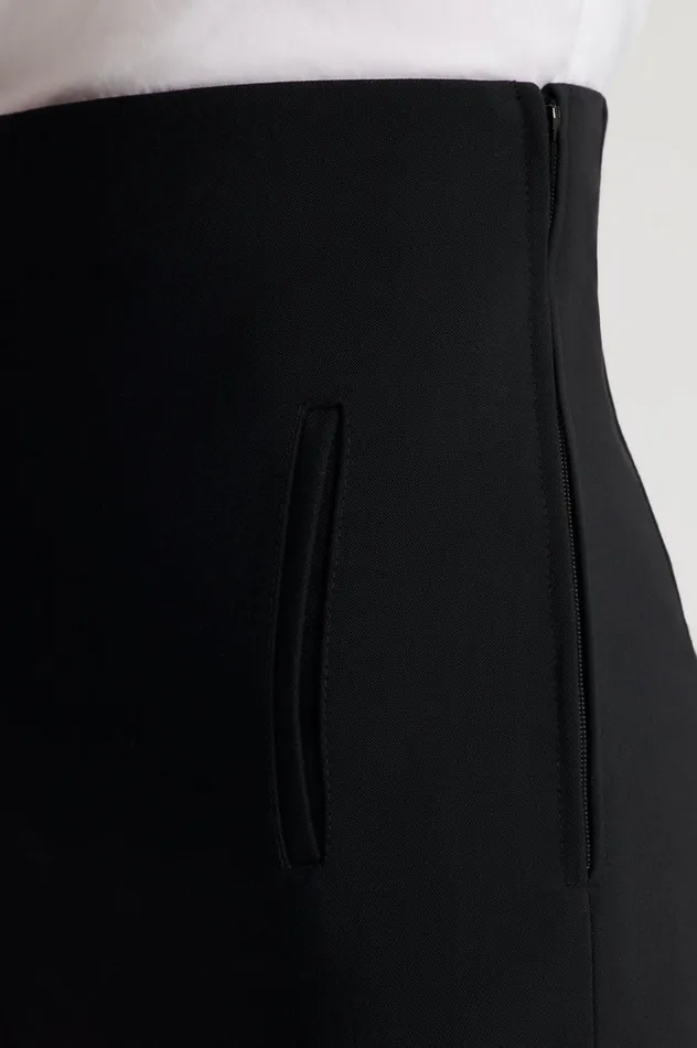 Women Scanlan Theodore Trousers TAILORED CROP HIGH WAIST TROUSER Black Women Scanlan Theodore Trousers TAILORED CROP HIGH WAIST TROUSER Black