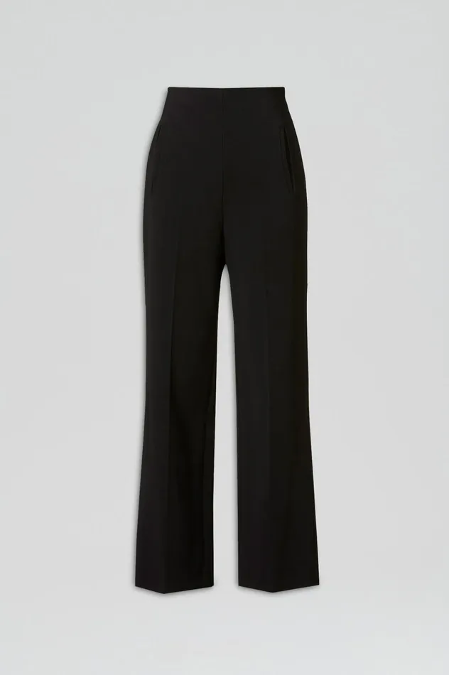Women Scanlan Theodore Trousers TAILORED CROP HIGH WAIST TROUSER Black Women Scanlan Theodore Trousers TAILORED CROP HIGH WAIST TROUSER Black