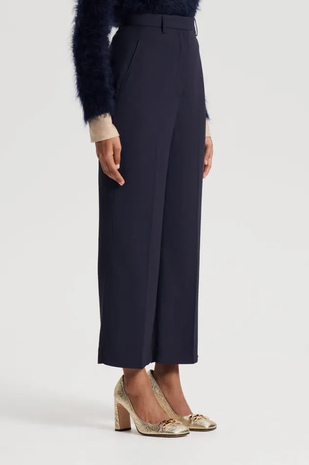Women Scanlan Theodore Trousers TAILORED CROP TROUSER Navy Women Scanlan Theodore Trousers TAILORED CROP TROUSER Navy