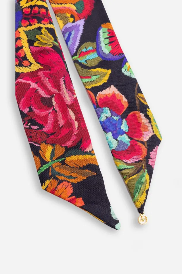 Women Scarves Johnny Was ANTIQUA FLOWER SILK SCARF Antiqua Flower Print Women Scarves Johnny Was ANTIQUA FLOWER SILK SCARF Antiqua Flower Print