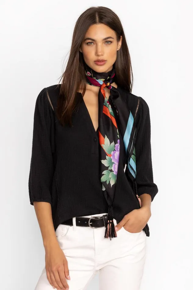 Women Scarves Johnny Was LE JARDIN SCARF Le Jardin Scarf Print Women Scarves Johnny Was LE JARDIN SCARF Le Jardin Scarf Print