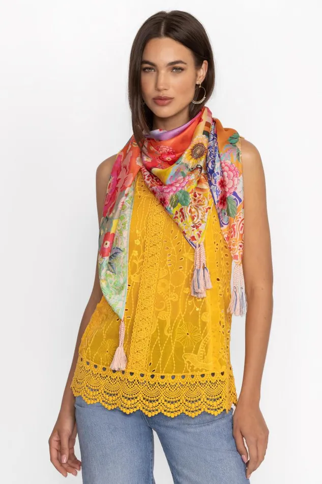 Women Scarves Johnny Was LUBELLA PLAID SCARF Lubella Scarf Print Women Scarves Johnny Was LUBELLA PLAID SCARF Lubella Scarf Print