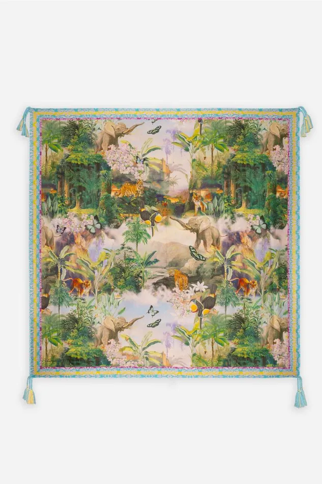 Women Scarves Johnny Was RAWI SILK SCARF Rawi Scarf Print