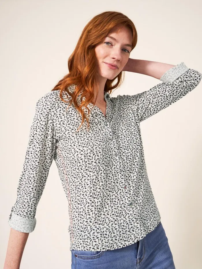 Women SHIRTS and BLOUSES White Stuff Annie Cotton Jersey Shirt Ivory Multi Women SHIRTS and BLOUSES White Stuff Annie Cotton Jersey Shirt Ivory Multi