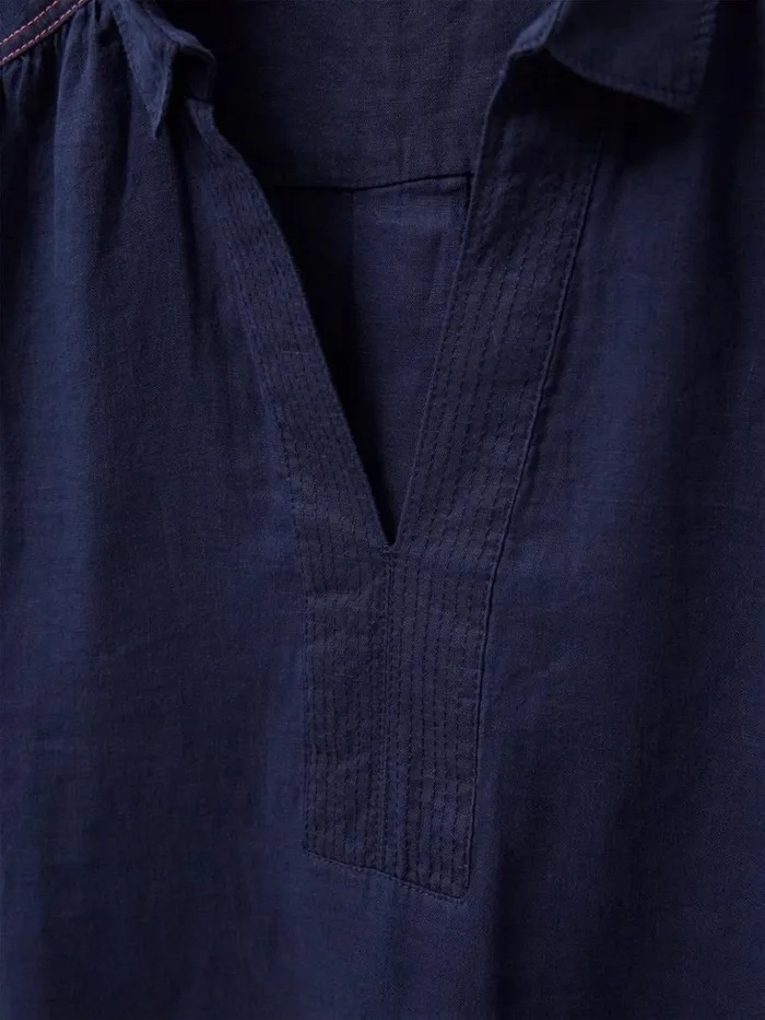 Women SHIRTS and BLOUSES White Stuff Blaire Tunic Linen Dark Navy Women SHIRTS and BLOUSES White Stuff Blaire Tunic Linen Dark Navy