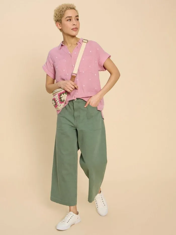 Women SHIRTS and BLOUSES White Stuff Emma Double Cloth Shirt Pink Multi
