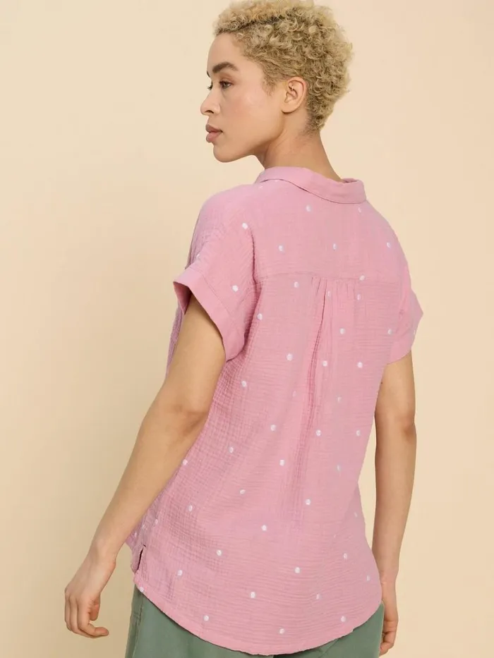 Women SHIRTS and BLOUSES White Stuff Emma Double Cloth Shirt Pink Multi Women SHIRTS and BLOUSES White Stuff Emma Double Cloth Shirt Pink Multi