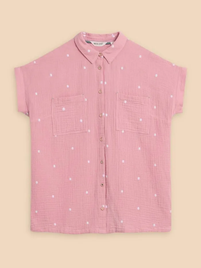 Women SHIRTS and BLOUSES White Stuff Emma Double Cloth Shirt Pink Multi Women SHIRTS and BLOUSES White Stuff Emma Double Cloth Shirt Pink Multi