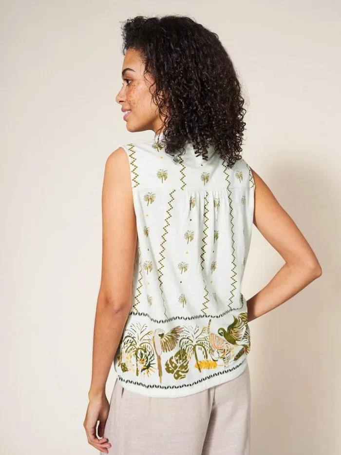 Women SHIRTS and BLOUSES White Stuff FLOWING GRASSES JERSEY SHIRT Natural Print Women SHIRTS and BLOUSES White Stuff FLOWING GRASSES JERSEY SHIRT Natural Print