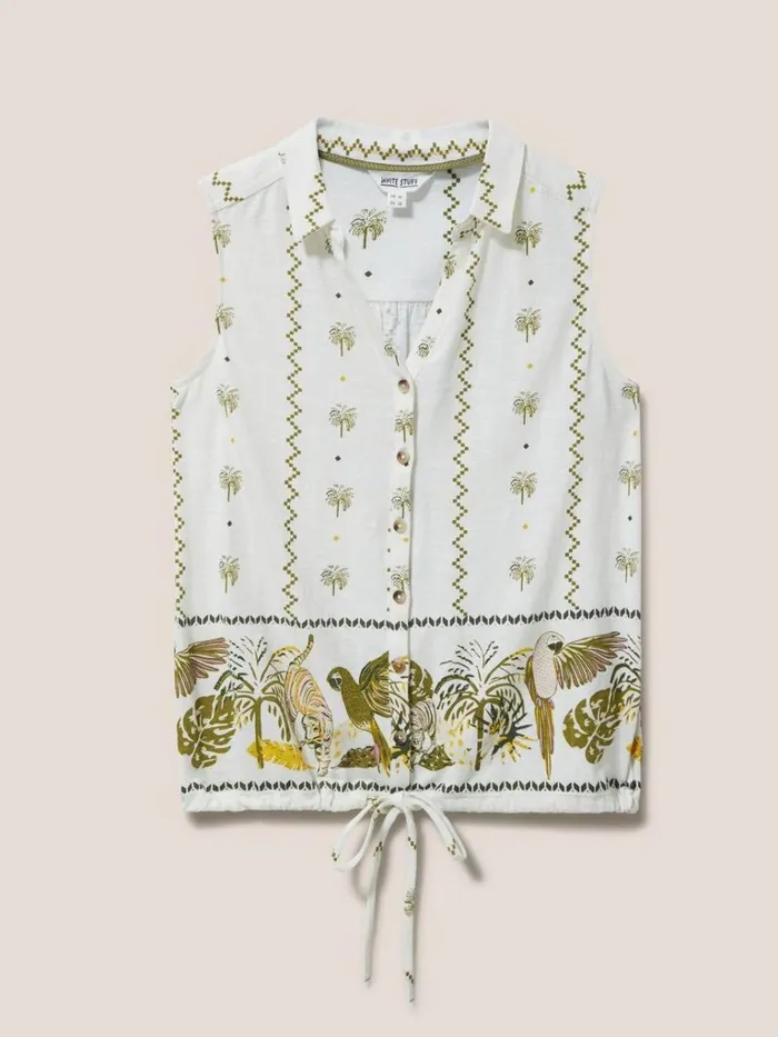 Women SHIRTS and BLOUSES White Stuff FLOWING GRASSES JERSEY SHIRT Natural Print Women SHIRTS and BLOUSES White Stuff FLOWING GRASSES JERSEY SHIRT Natural Print