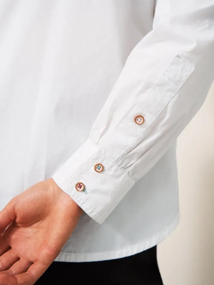 Women SHIRTS and BLOUSES White Stuff Freya Longline Shirt Natural White