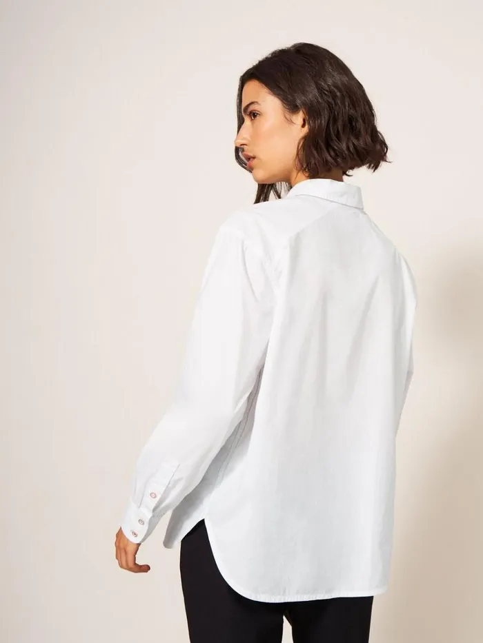 Women SHIRTS and BLOUSES White Stuff Freya Longline Shirt Natural White Women SHIRTS and BLOUSES White Stuff Freya Longline Shirt Natural White