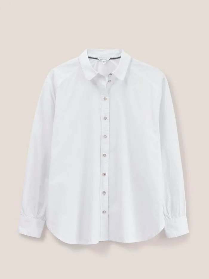 Women SHIRTS and BLOUSES White Stuff Freya Longline Shirt Natural White Women SHIRTS and BLOUSES White Stuff Freya Longline Shirt Natural White