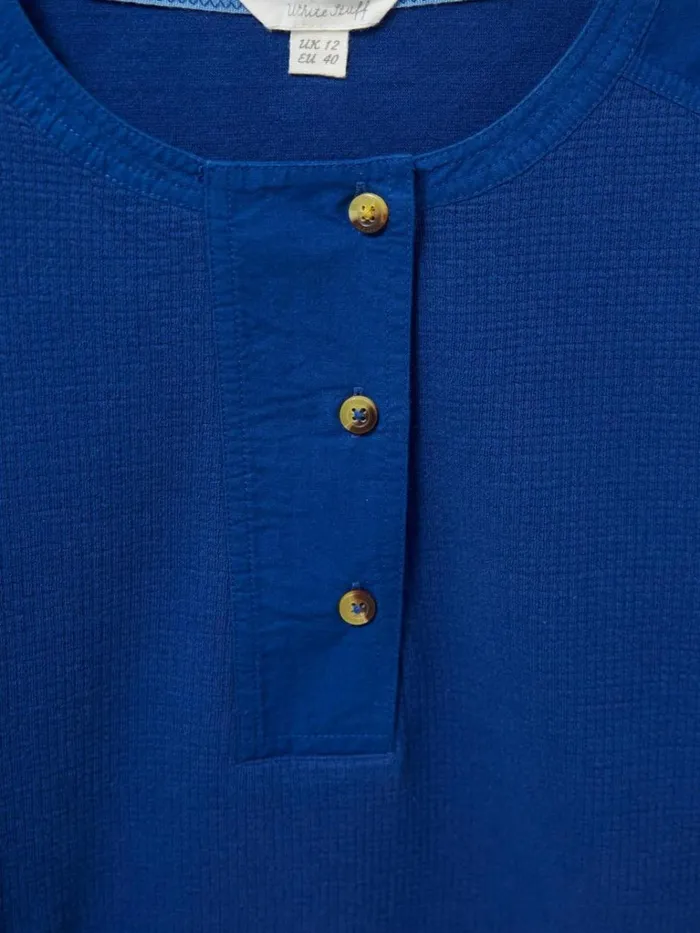 Women SHIRTS and BLOUSES White Stuff Honey Mix Media Top Mid Blue Women SHIRTS and BLOUSES White Stuff Honey Mix Media Top Mid Blue
