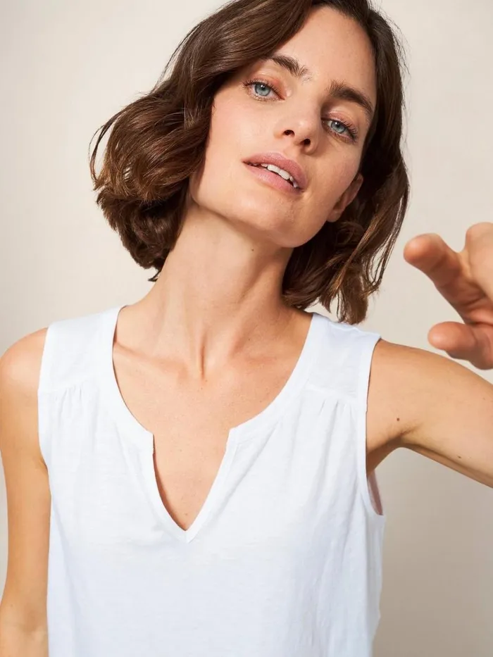 Women SHIRTS and BLOUSES White Stuff LAILA VEST Brilliant White Women SHIRTS and BLOUSES White Stuff LAILA VEST Brilliant White