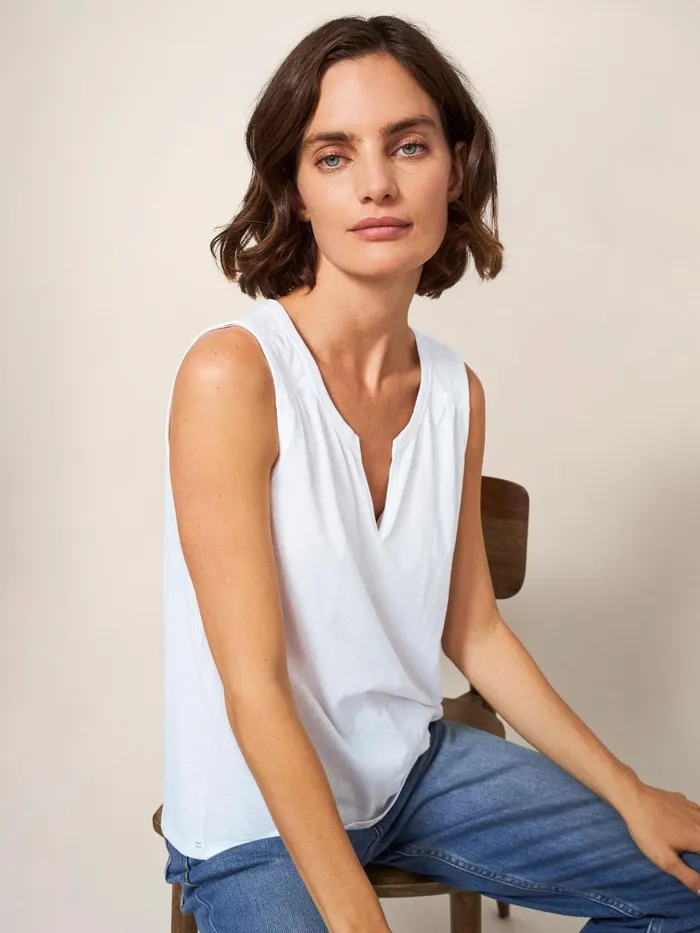 Women SHIRTS and BLOUSES White Stuff LAILA VEST Brilliant White Women SHIRTS and BLOUSES White Stuff LAILA VEST Brilliant White
