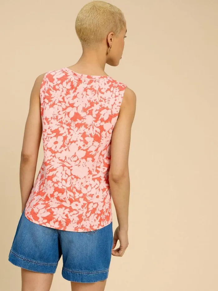 Women SHIRTS and BLOUSES White Stuff LAILA VEST Orange Print Women SHIRTS and BLOUSES White Stuff LAILA VEST Orange Print