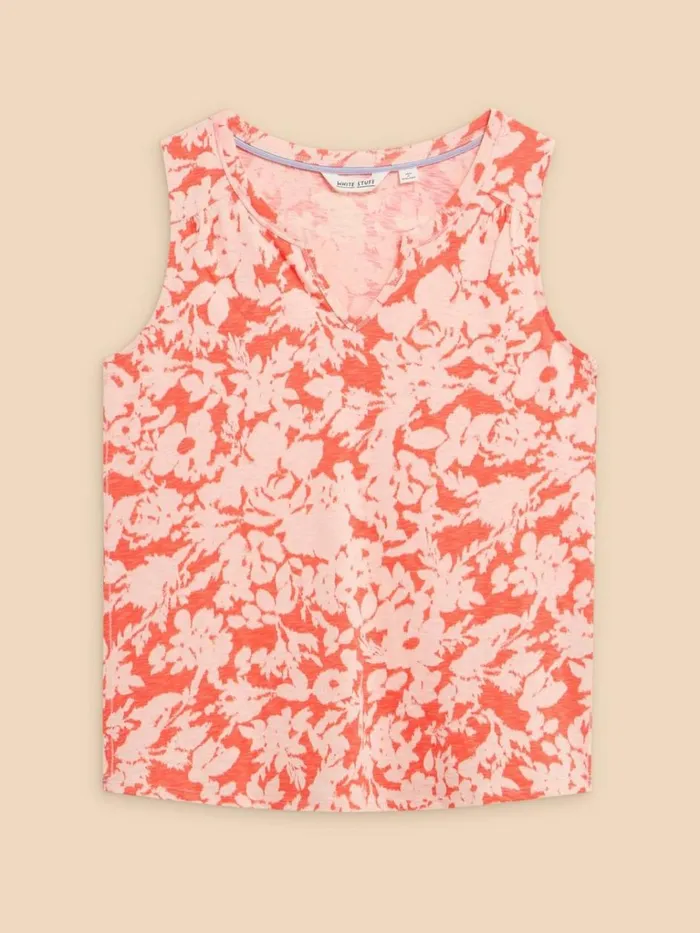 Women SHIRTS and BLOUSES White Stuff LAILA VEST Orange Print Women SHIRTS and BLOUSES White Stuff LAILA VEST Orange Print